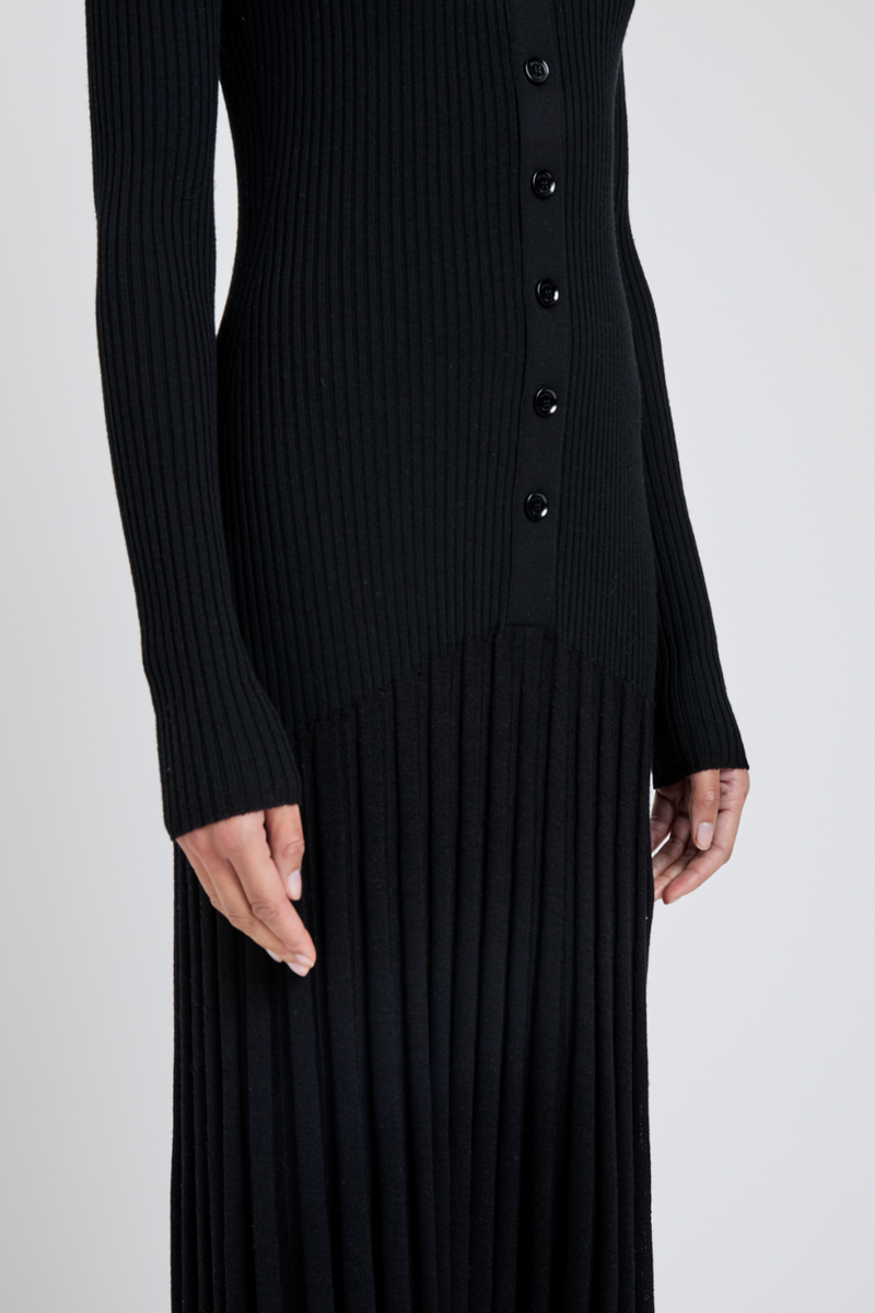 Jada Dress in Superfine Merino - Black