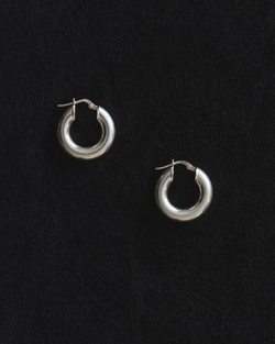 Tiny Everyday Hoops - Sterling Silver