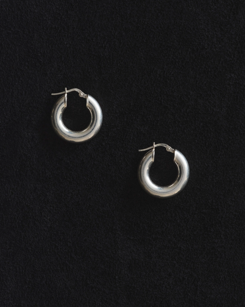 Tiny Everyday Hoops - Sterling Silver