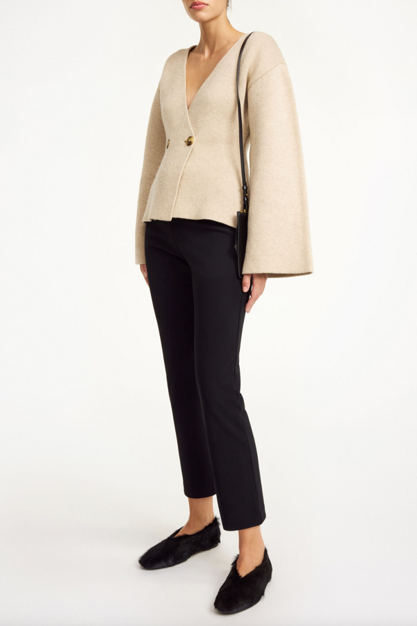 Vilea Cropped Trousers - Black