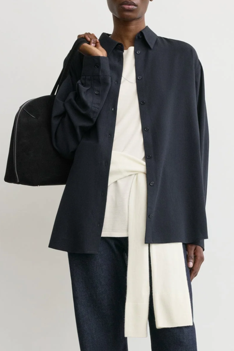 Classic Fluid Shirt - Navy