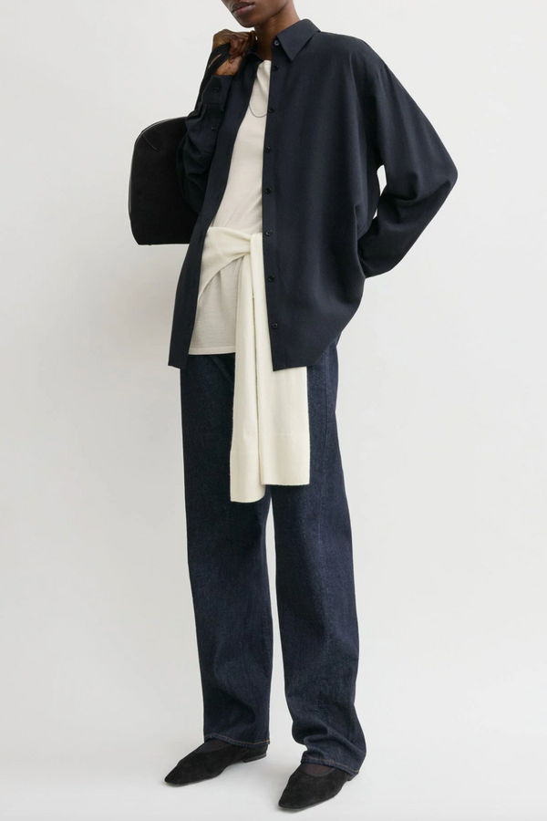 Classic Fluid Shirt - Navy