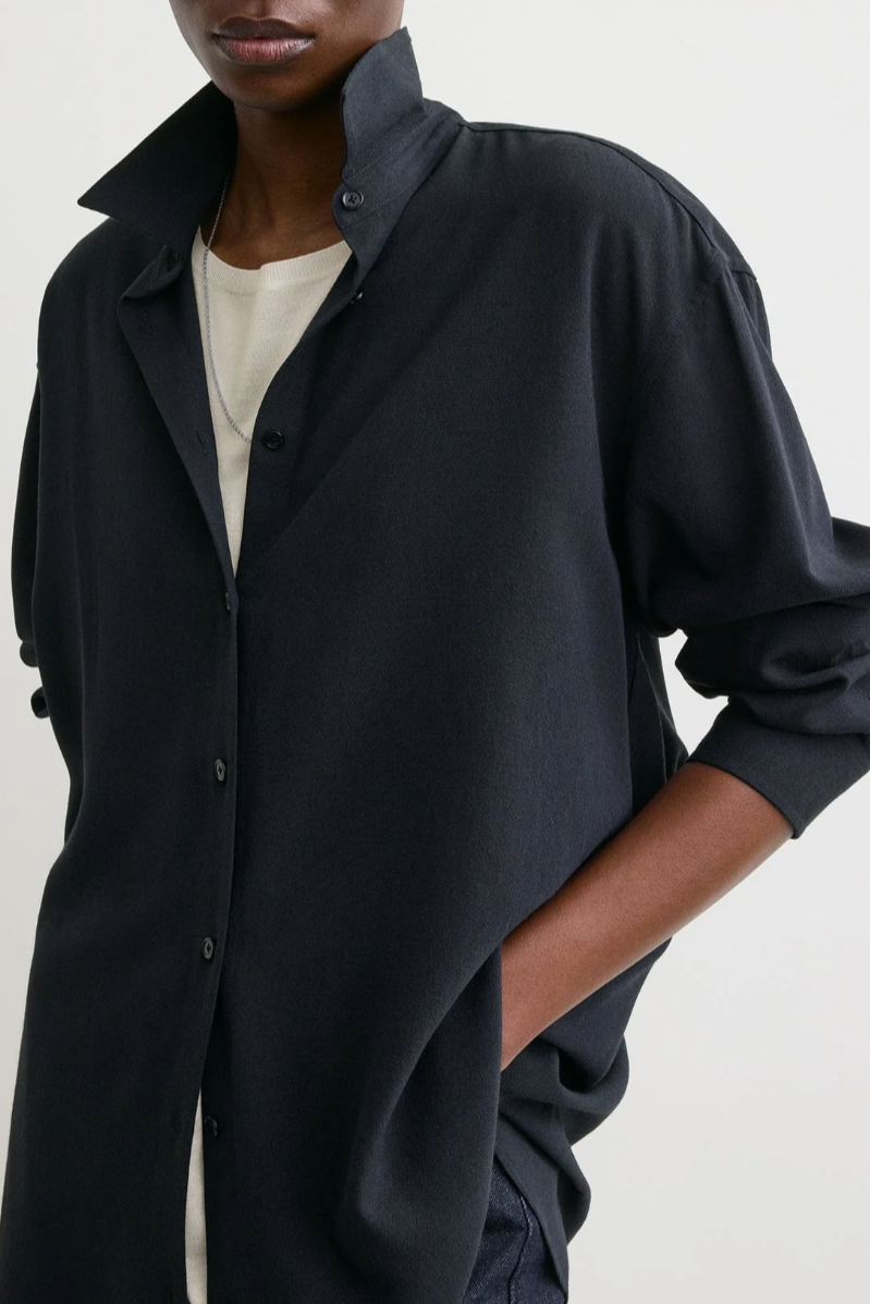 Classic Fluid Shirt - Navy