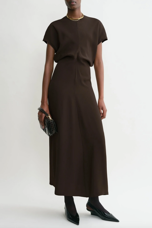Slouch Waist Dress - Bark