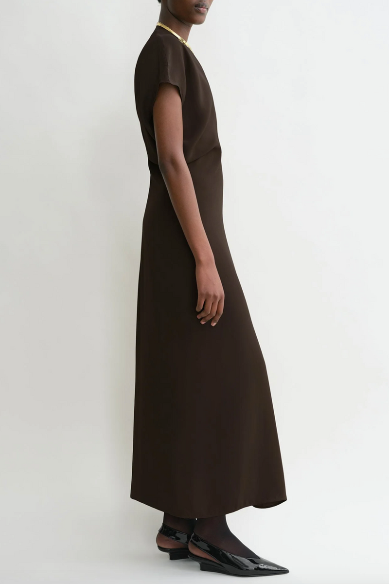 Slouch Waist Dress - Bark