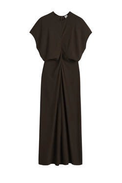 Slouch Waist Dress - Bark