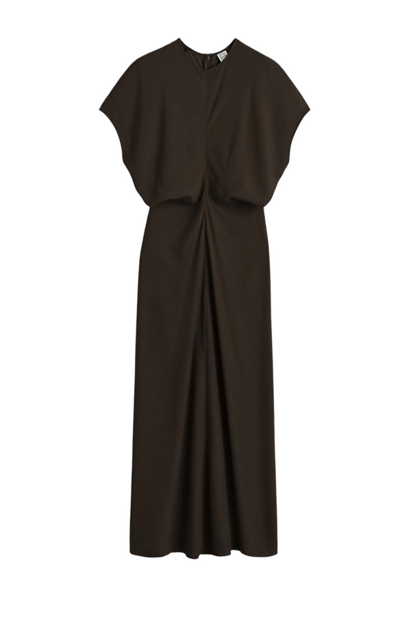 Slouch Waist Dress - Bark
