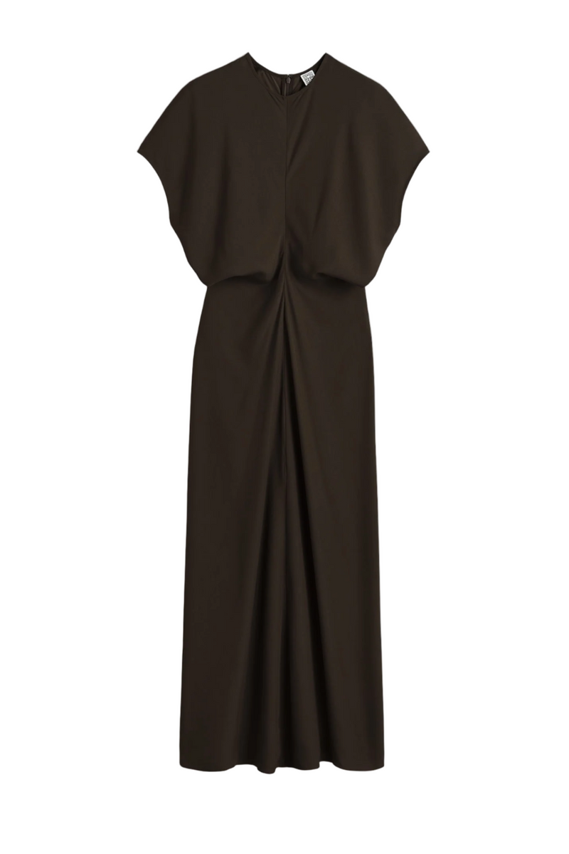 Slouch Waist Dress - Bark