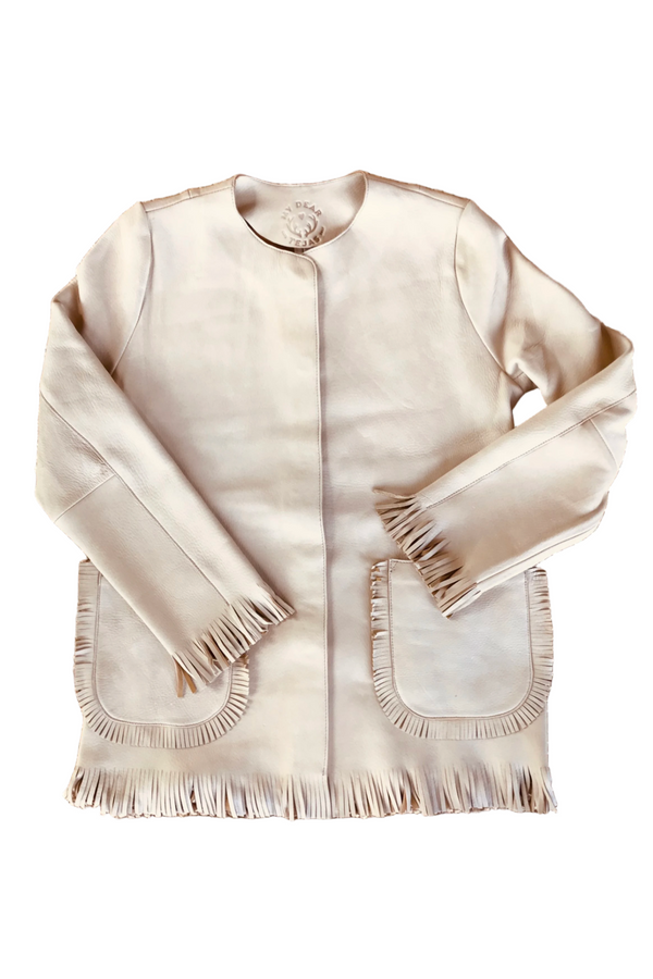 Richards Fringe Jacket - Smoke