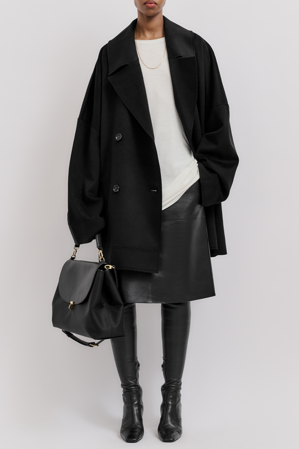 Oversized Doublé Jacket - Black