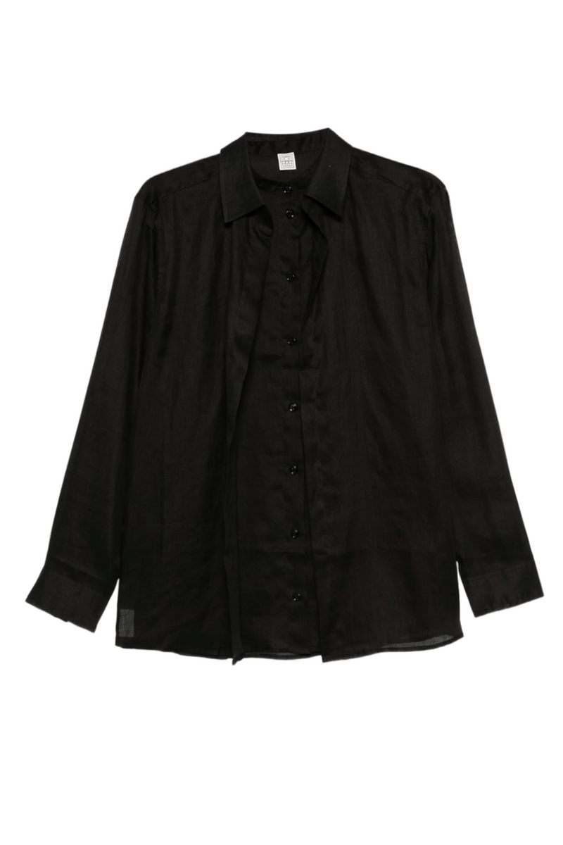 Double Collar Shirt - Black
