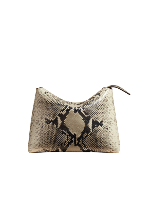 Lina Medium Crossbody Nag - Natural Python
