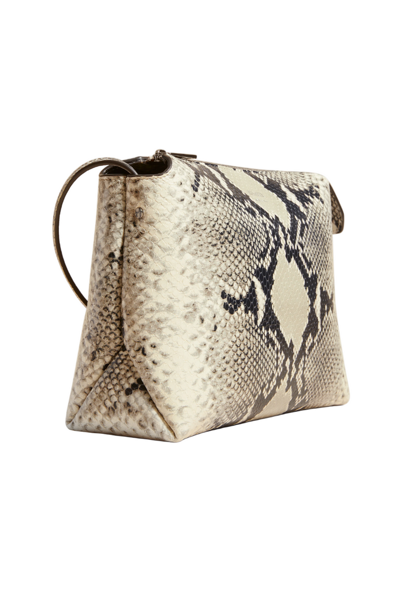 Lina Medium Crossbody Nag - Natural Python