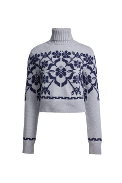 Zoe Fairisle Sweater - Charcoal