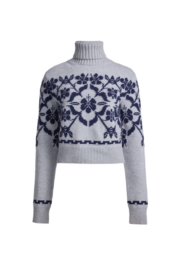 Zoe Fairisle Sweater - Charcoal