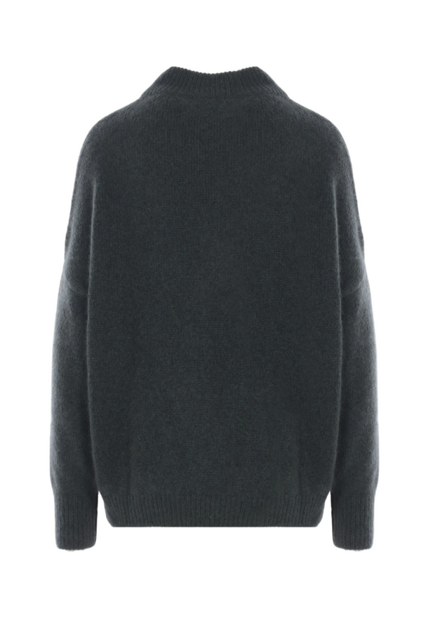 Crewneck Kimono Sleeve Sweater - Evergreen