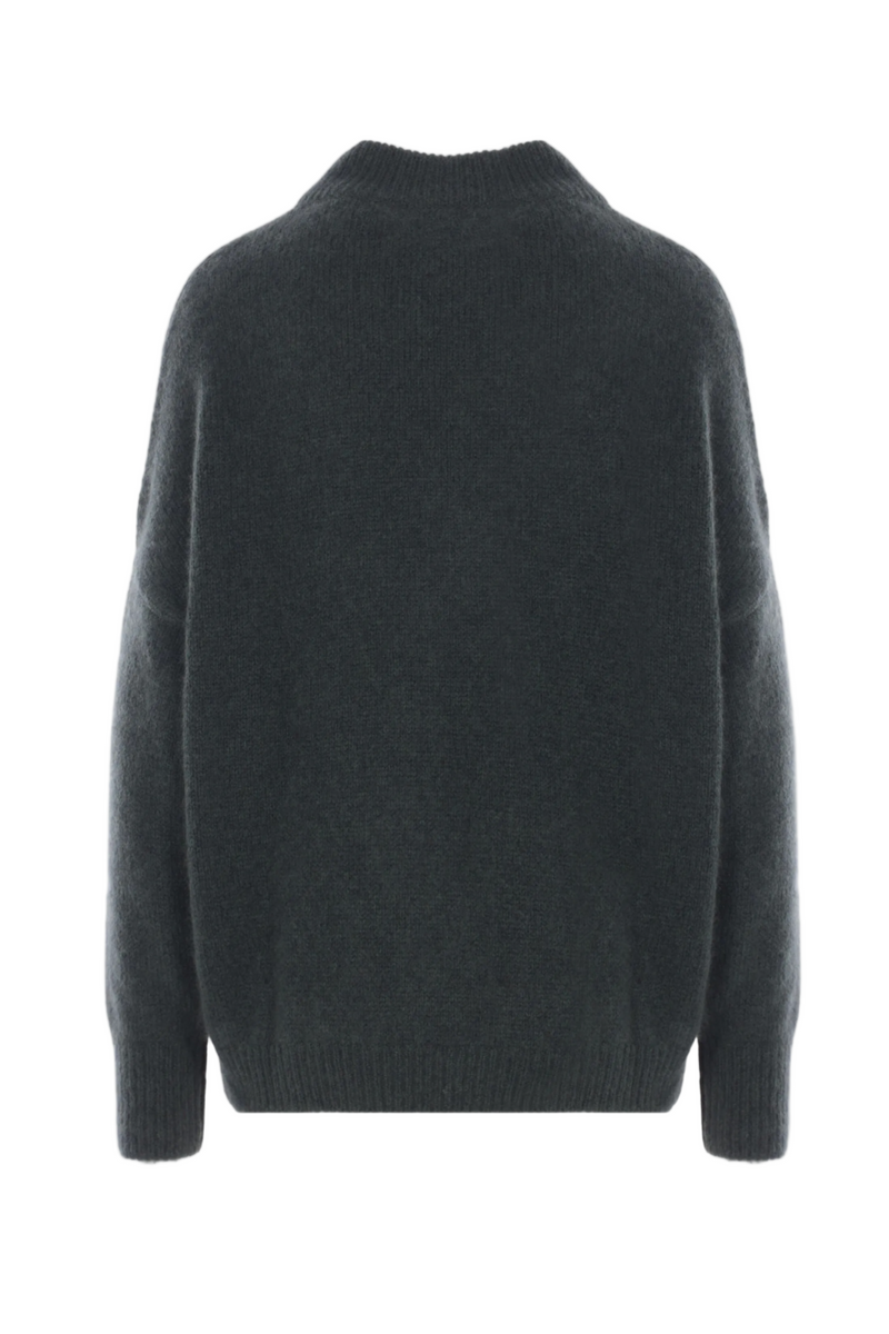 Crewneck Kimono Sleeve Sweater - Evergreen