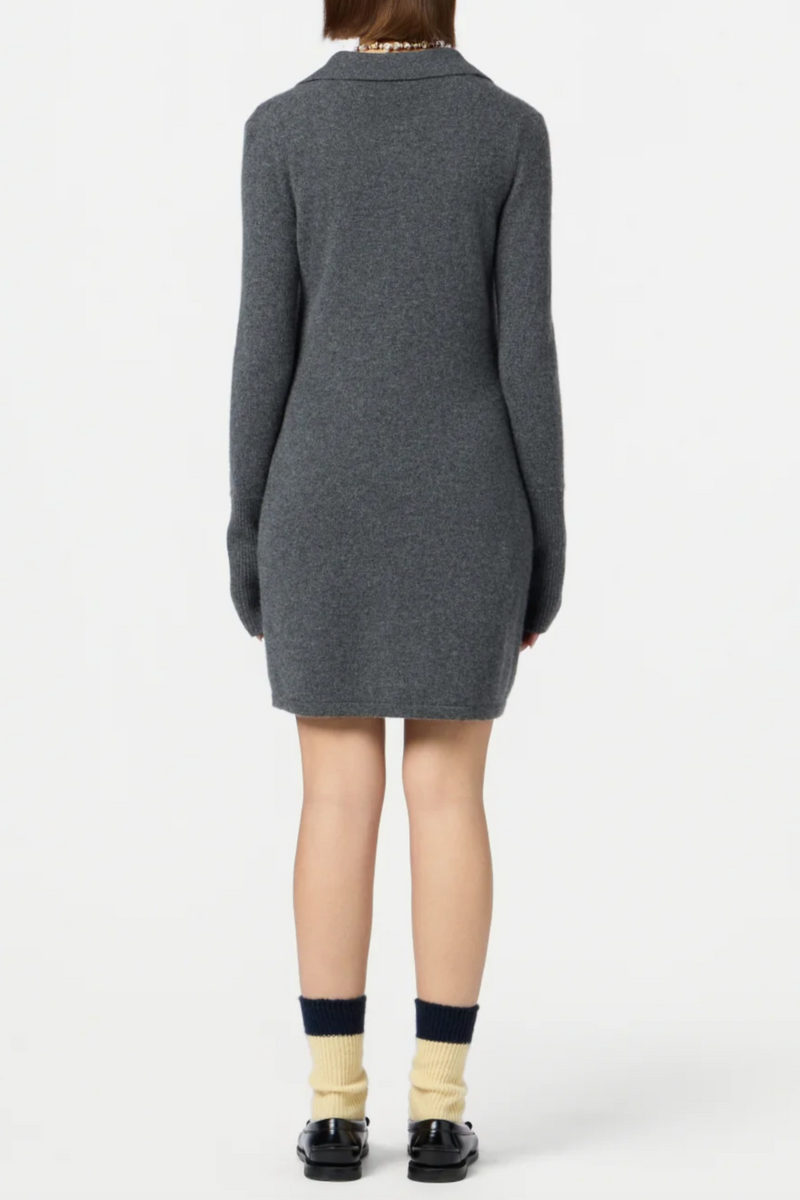Mini Showtime Shirt Dress - Charcoal