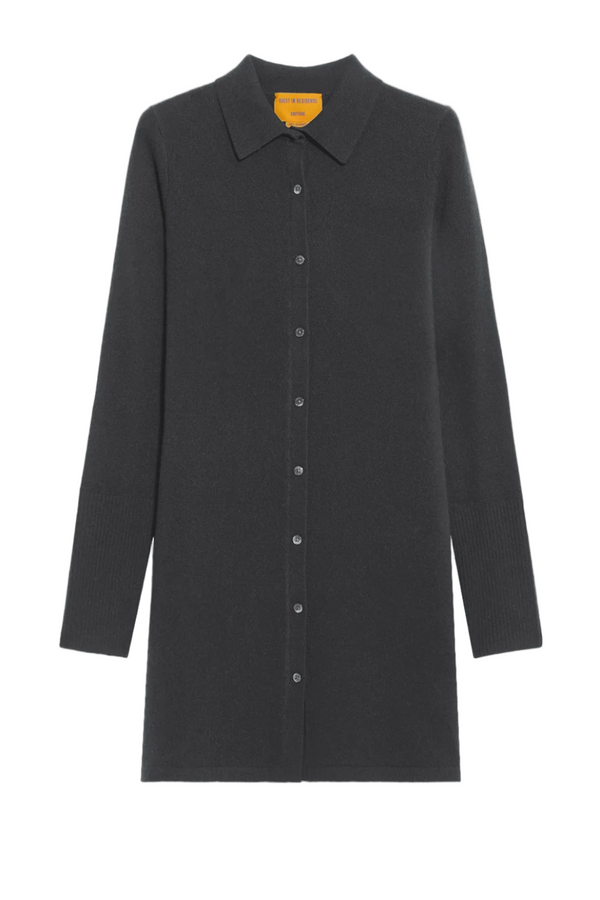 Mini Showtime Shirt Dress - Charcoal