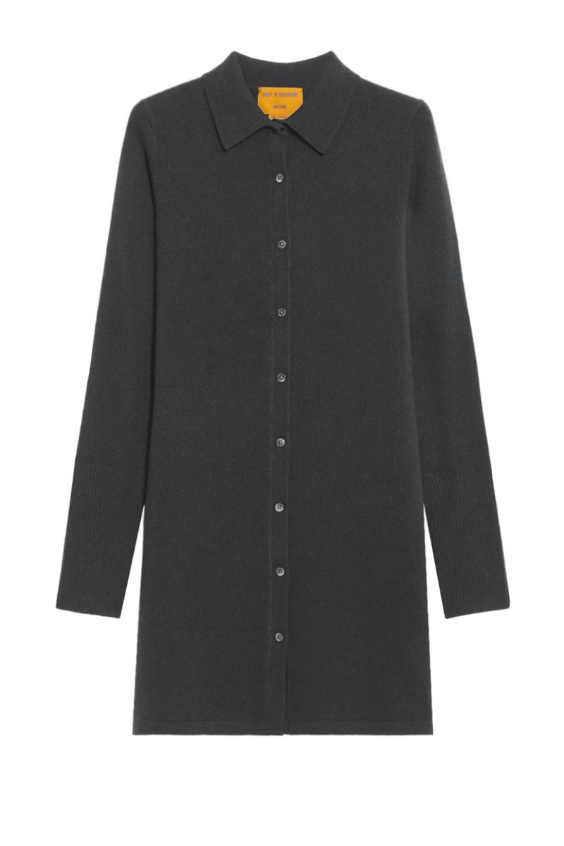 Mini Showtime Shirt Dress - Charcoal