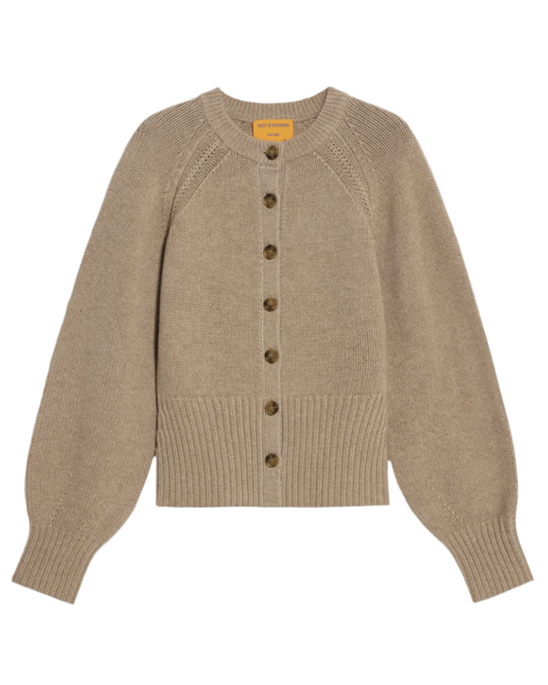 Sculpted Cardigan - Taupe