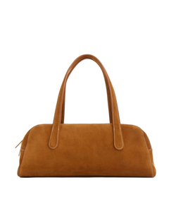 Helios Bag in Suede - Saddle