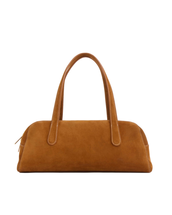 Helios Bag in Suede - Saddle