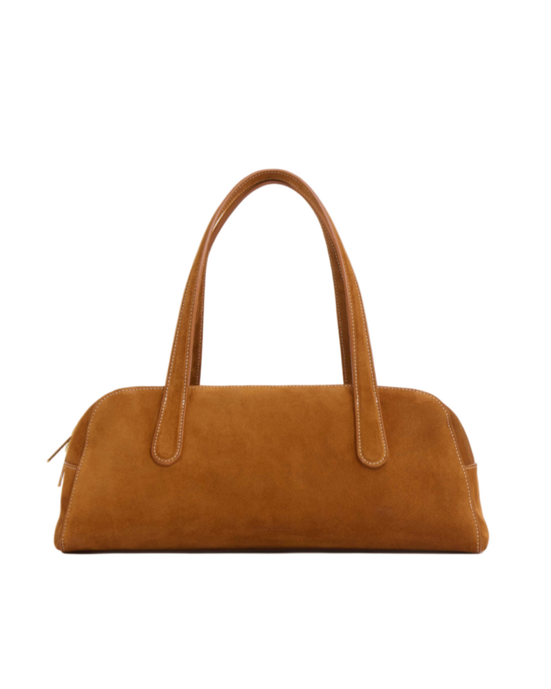 Helios Bag in Suede - Saddle