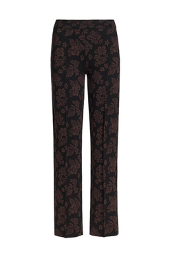 Matte Shine Floral Louis Pant - Black Combo