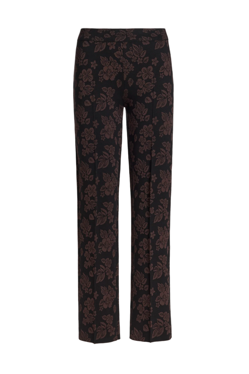 Matte Shine Floral Louis Pant - Black Combo