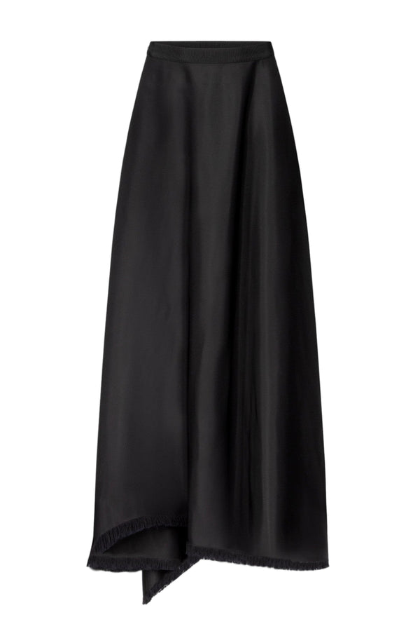 Ash Drape Skirt - Black
