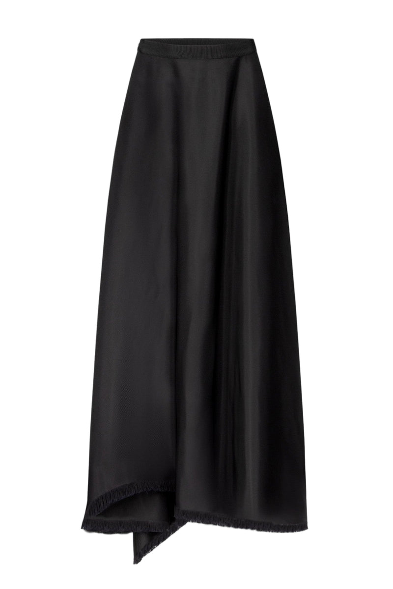 Ash Drape Skirt - Black