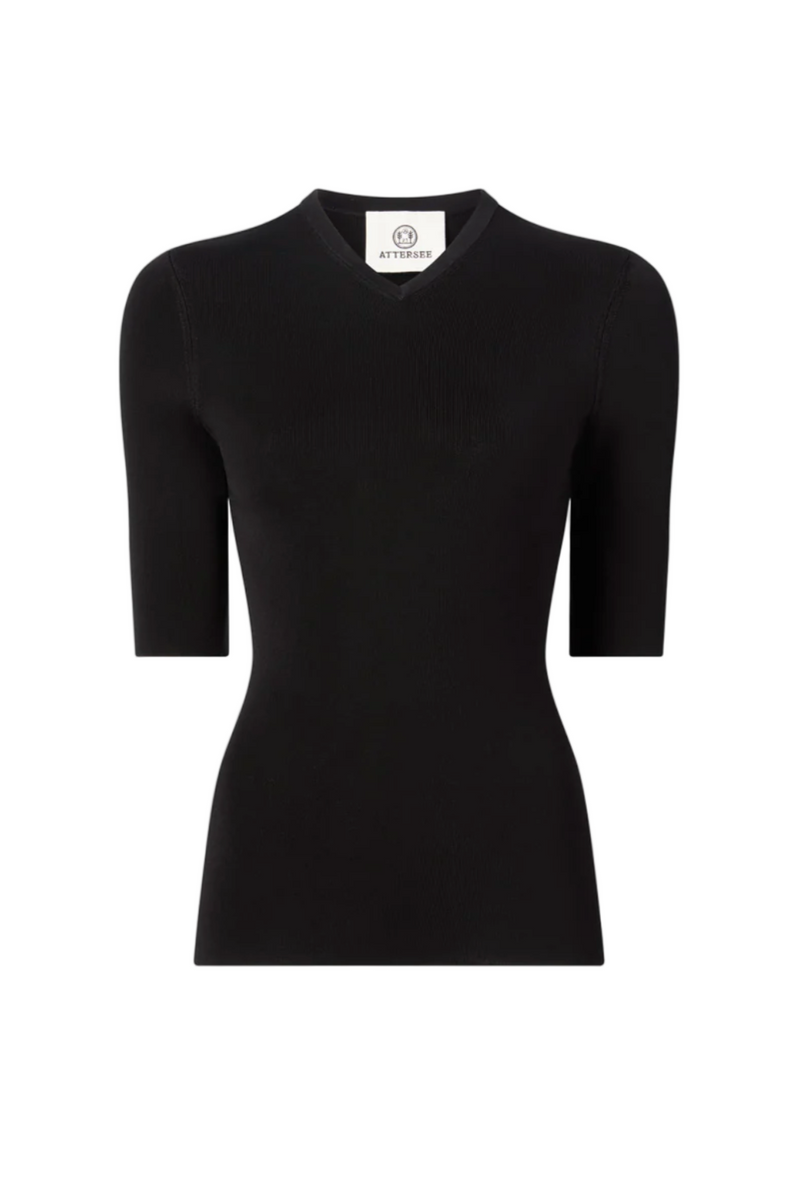 The Saya Top in Viscose - Black