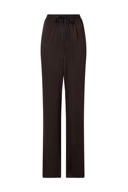 The Slouch Pants in Satin - Espresso