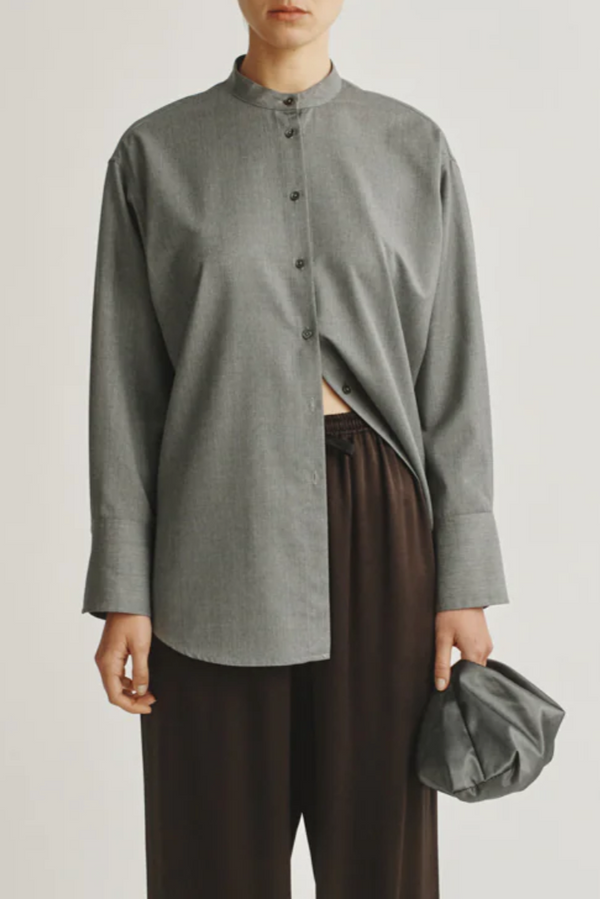 The Oversized Shirt - Light Grey