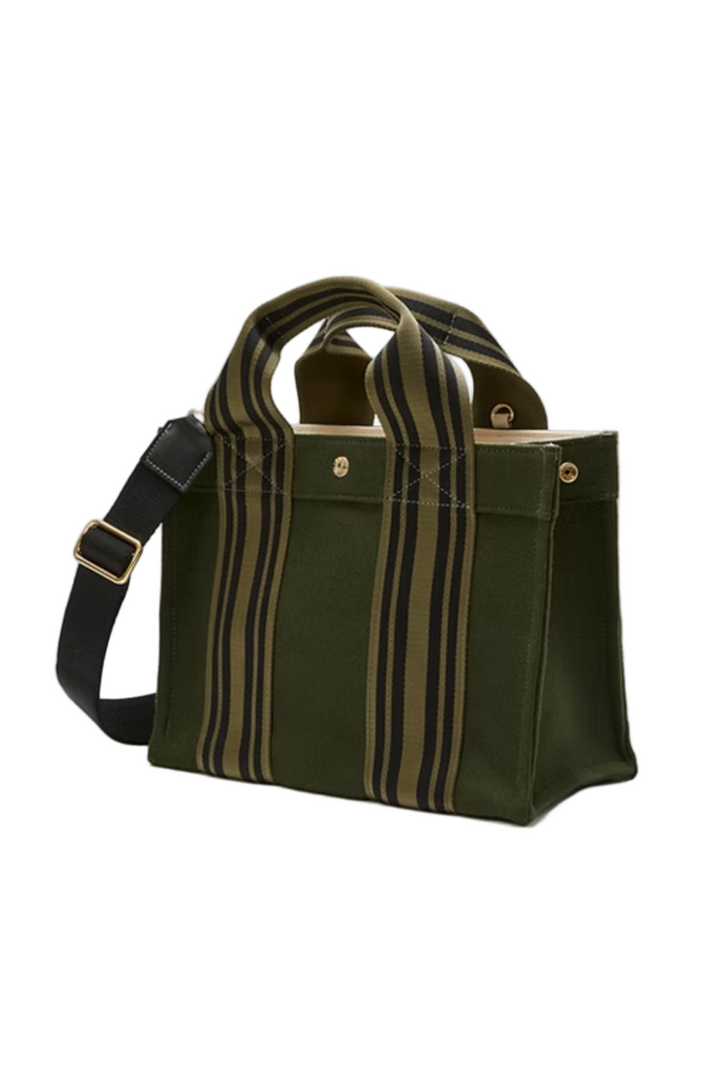 Tote M in Equestrian Flannel - Olive