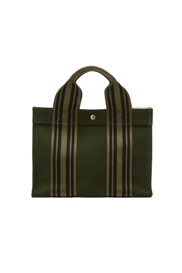 Tote M in Equestrian Flannel - Olive