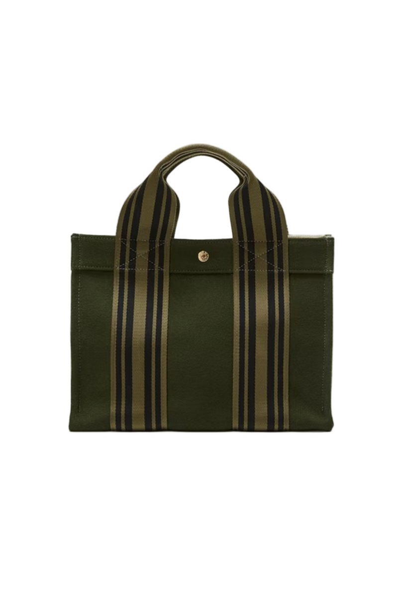 Tote M in Equestrian Flannel - Olive