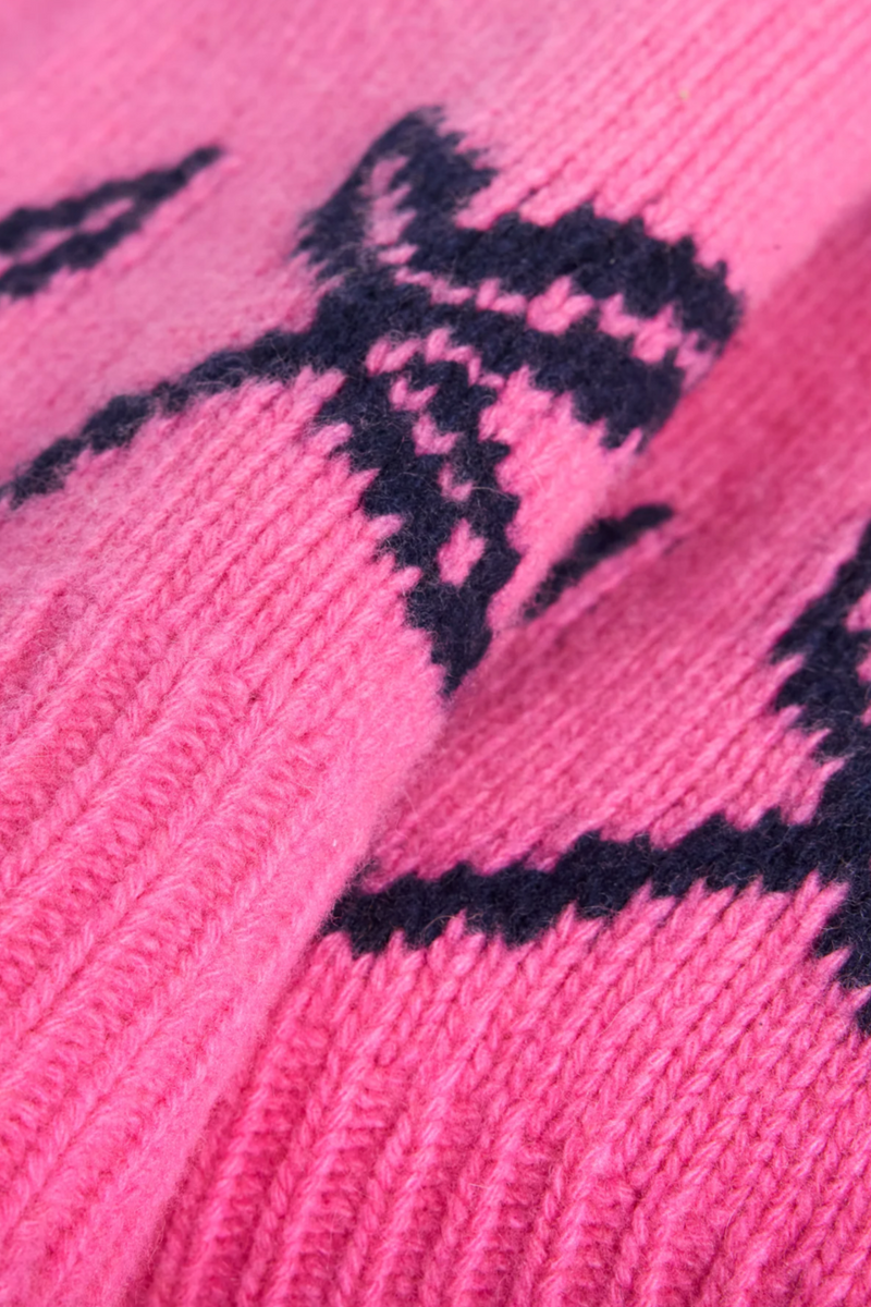 Georgia Fairisle Sweater - Pink Combo
