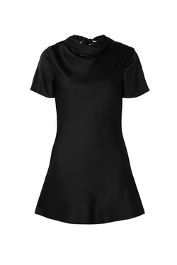 Iris Silk Dress - Black