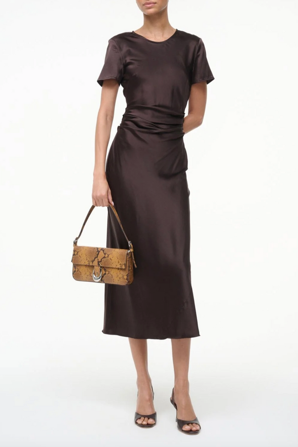 Marcel Silk Dress - Earth