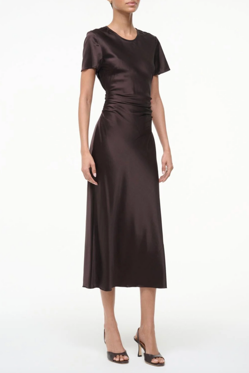 Marcel Silk Dress - Earth