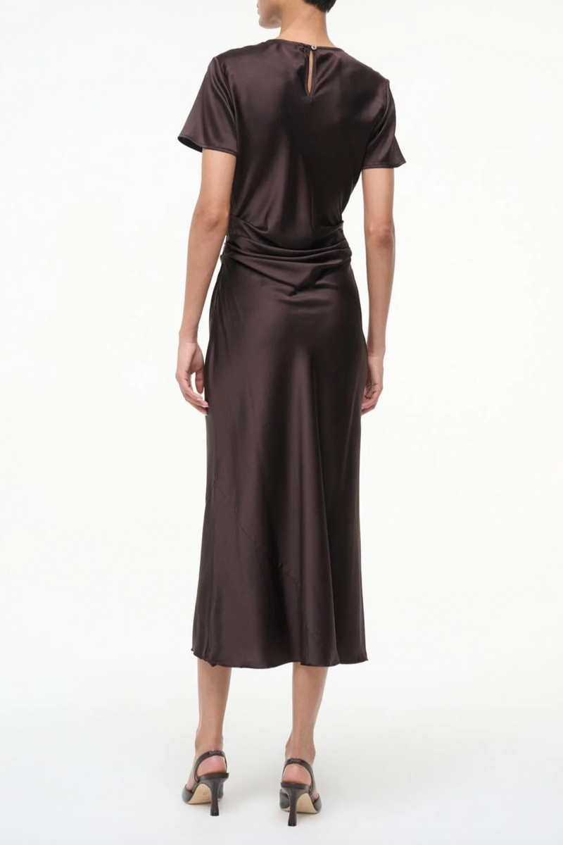 Marcel Silk Dress - Earth