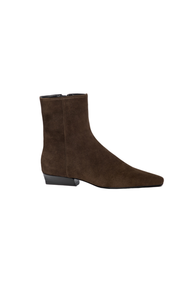 Wally Flat Ankle Boot - Truffle