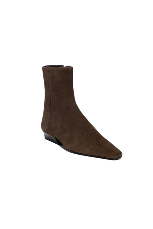 Wally Flat Ankle Boot - Truffle