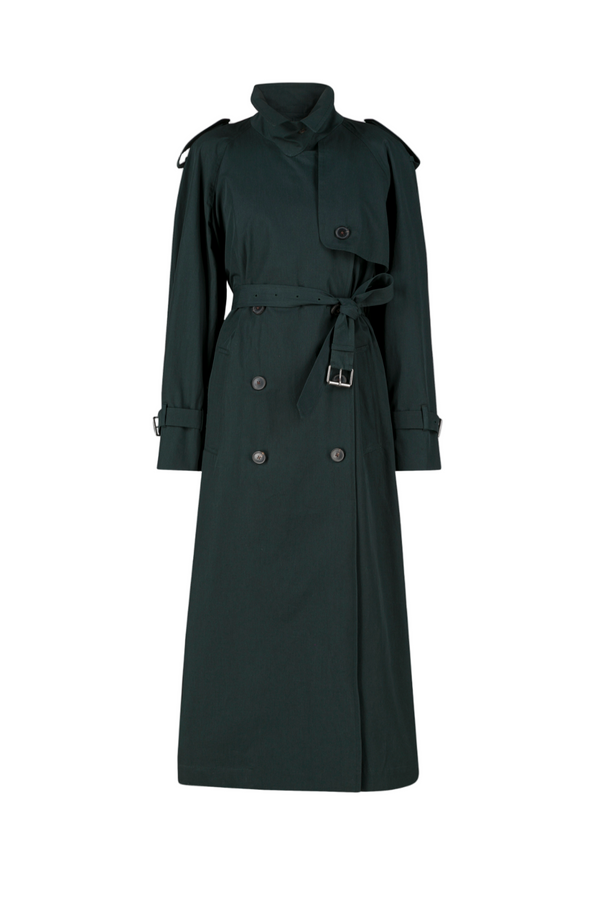 Ristos Trench Coat - Dark Green