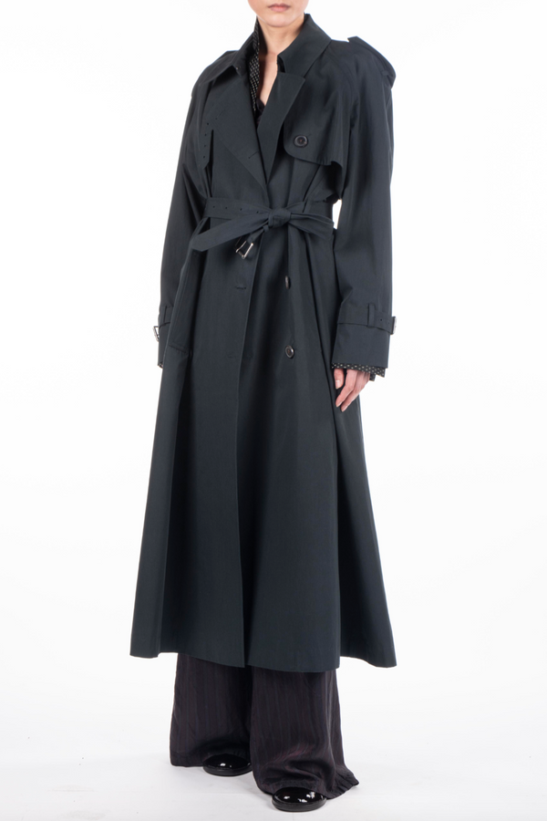 Ristos Trench Coat - Dark Green