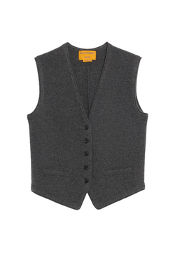 Tailored Vest - Charcoal