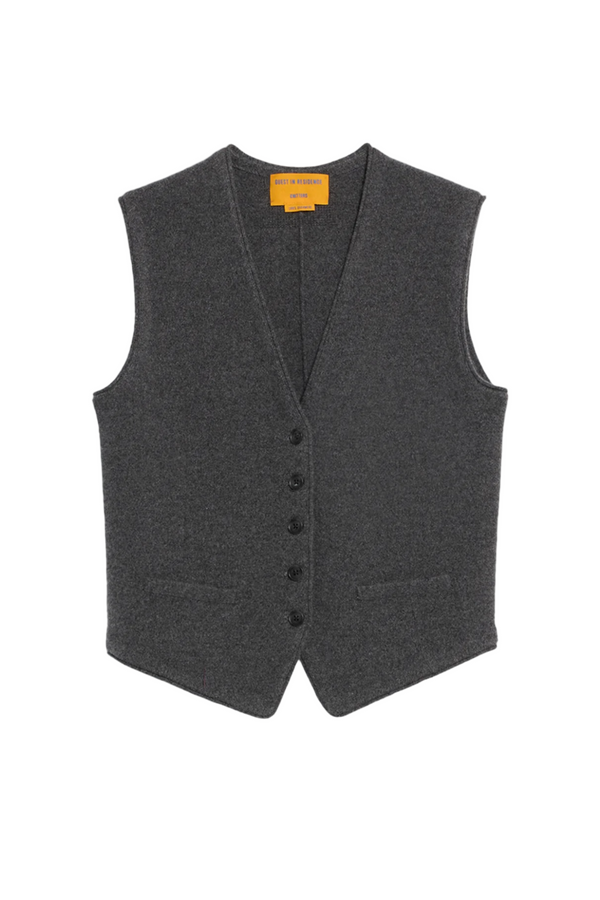 Tailored Vest - Charcoal