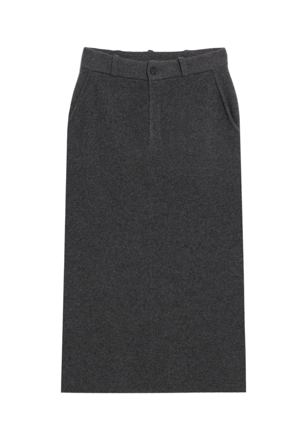Tailored Skirt - Charcoal